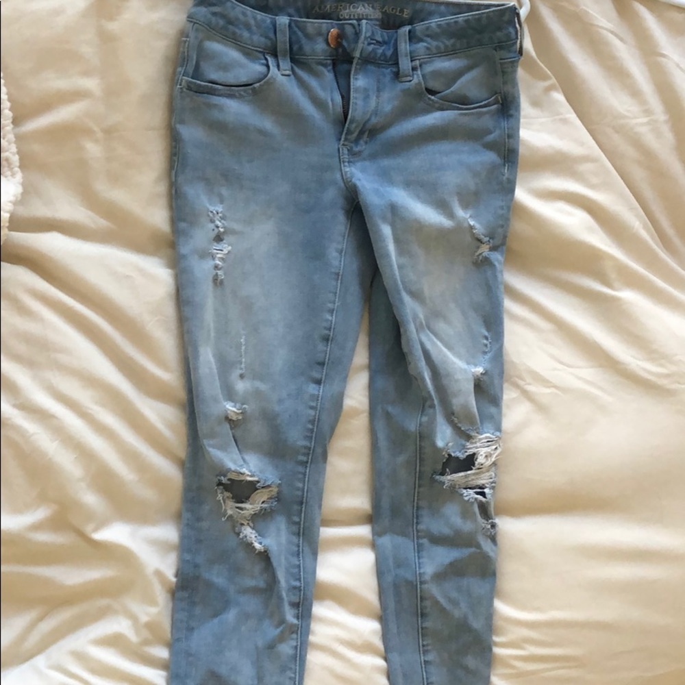 AEO DENIM X4 Distressed Jeggings